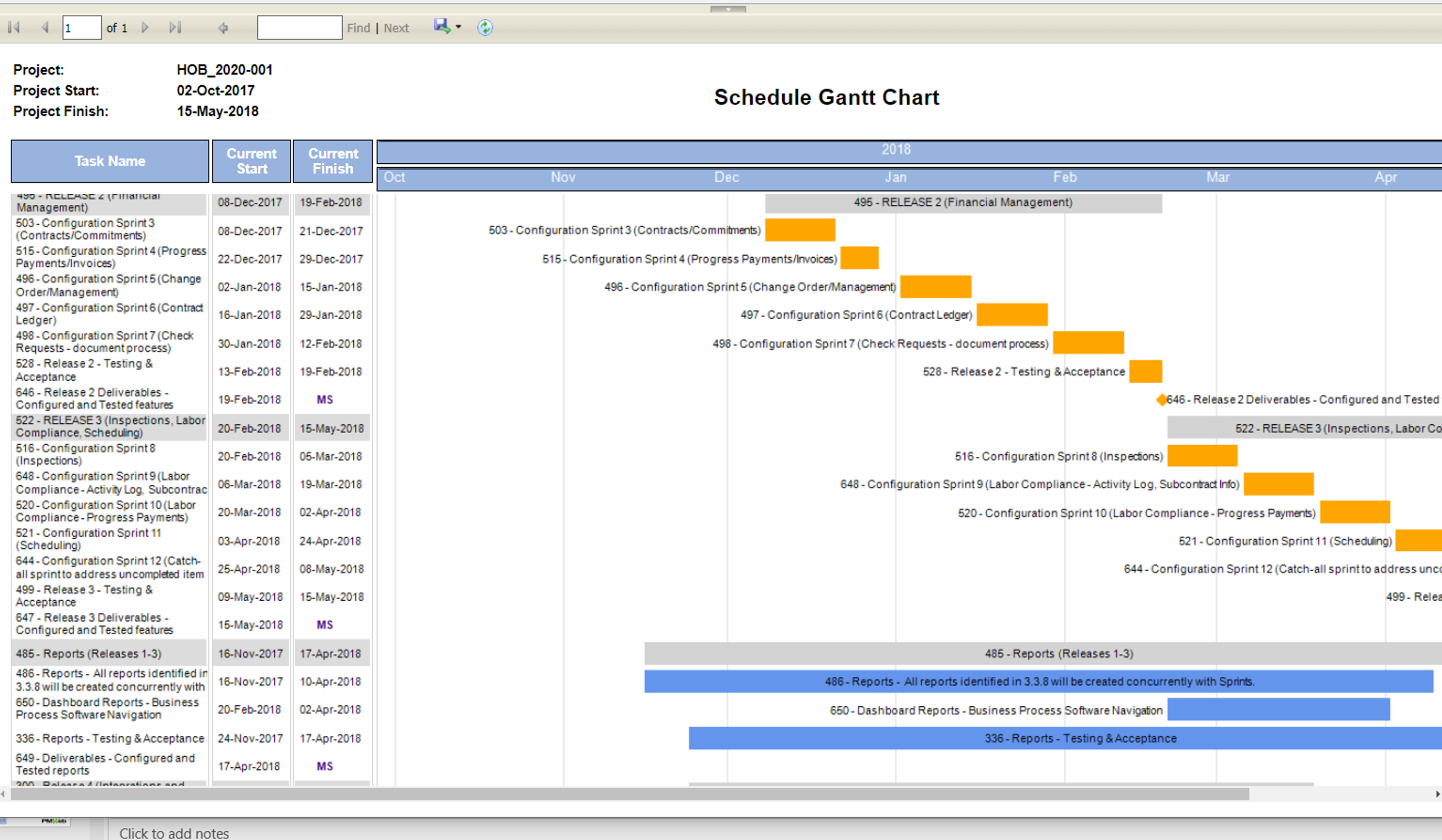 PMWEB task and deliverable tracking workspace